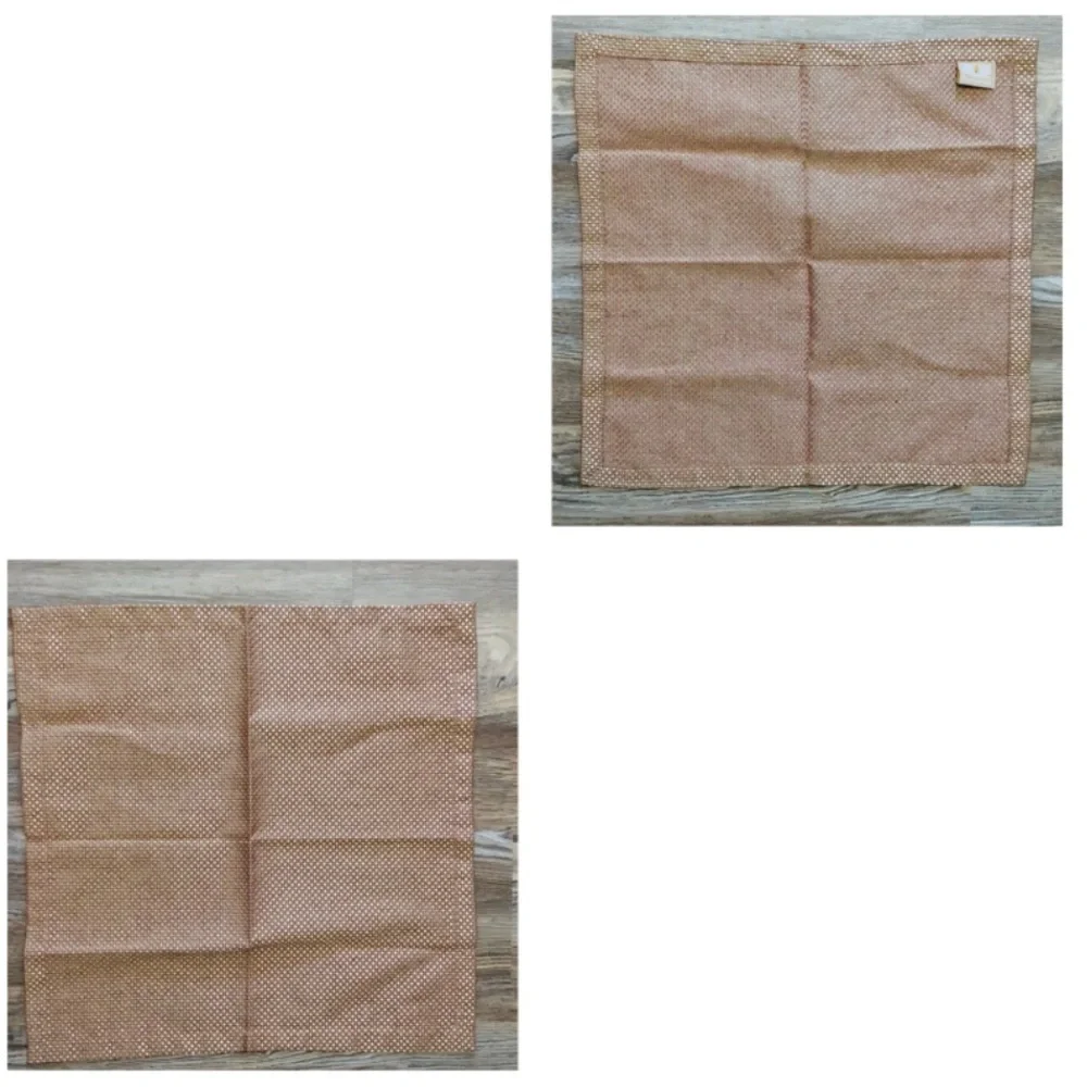 Waterford Wine and Gold Cloth Basketweave Napkins set of 11